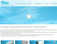 Tablet Screenshot of filtex.de