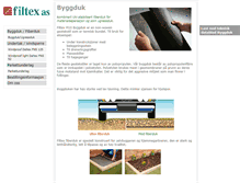 Tablet Screenshot of filtex.no